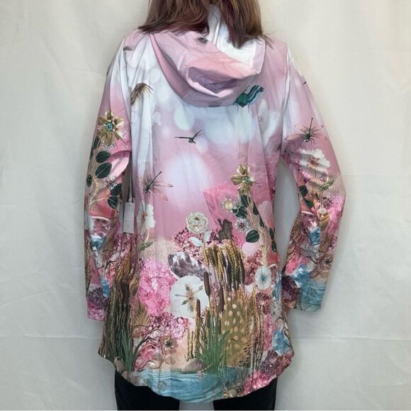 Hollie Watman Women's Anorak Lightweight Hooded Jacket Multicolor L LG Large NWT - Picture 2 of 16